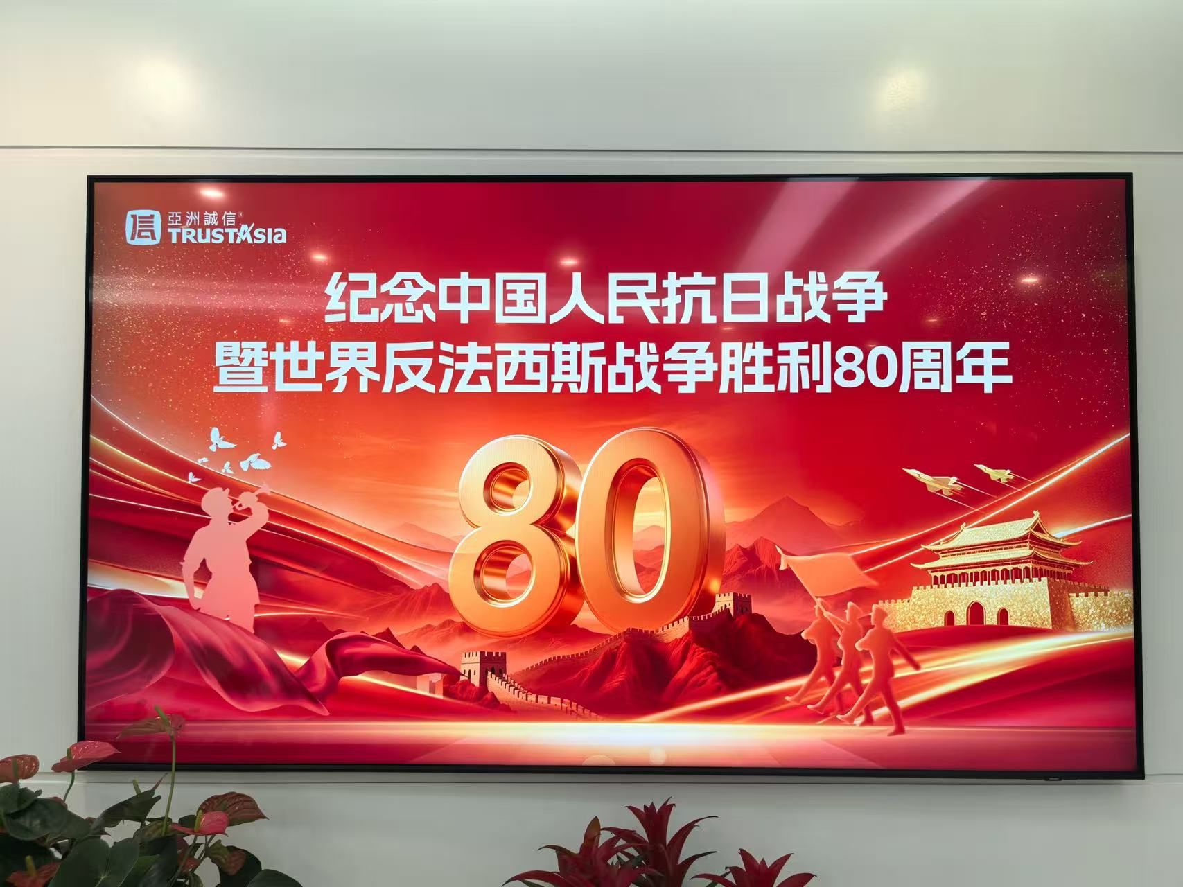 铭记历史向未来 | 亚数党支部组织观看抗战胜利80周年阅兵式直播暨主题党日活动